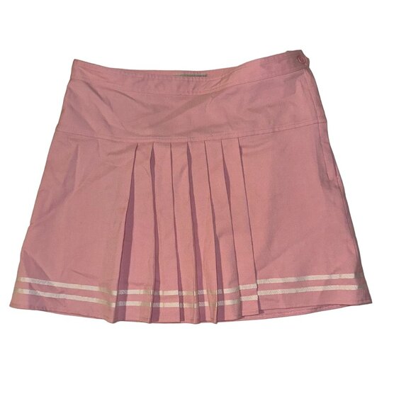 Urban Outfitters Baby Pink Uniform Cheerleader Skirt Side Zip Womens Large - Picture 1 of 8